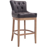 Barhocker Lakewood Echtleder, Antik-hell - braun - InfinityMarket