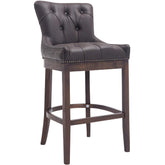 Barhocker Lakewood Echtleder, Antik - braun - InfinityMarket