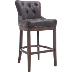 Barhocker Lakewood Echtleder, Antik - braun - InfinityMarket