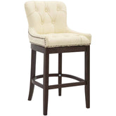 Barhocker Lakewood Echtleder, Antik - creme