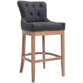 Barhocker Lakewood Stoff, Antik-hell - dunkelgrau - InfinityMarket