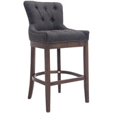 Barhocker Lakewood Stoff, Antik - dunkelgrau - InfinityMarket