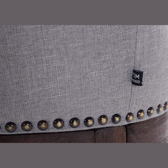 Barhocker Lakewood Stoff, Antik - hellgrau - InfinityMarket