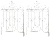 2er Set Rankgitter Mandevilla - antik-gr�n by Dropshipping-Europe – Rosenb�gen