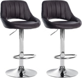 2er Set Barhocker Milet Kunstleder C - braun