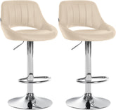 2er Set Barhocker Milet Kunstleder C - creme