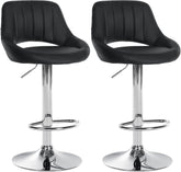 2er Set Barhocker Milet Kunstleder C - schwarz