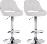 2er Set Barhocker Milet Kunstleder C - wei�