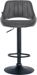 2er Set Barhocker Milet Kunstleder B - grau