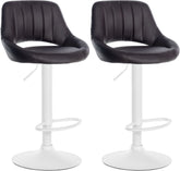 2er Set Barhocker Milet Kunstleder W - braun