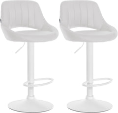 2er Set Barhocker Milet Kunstleder W - wei�
