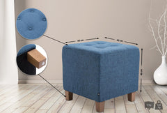 Sitzhocker Pharao, antik-hell - blau