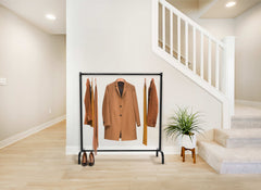 Kleiderständer Lara 120x38x120 - schwarz
