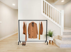 Kleiderständer Lara 150x38x120 - schwarz