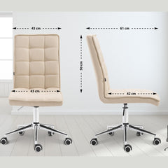 Arbeitshocker Peking V2 Stoff - creme