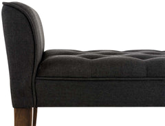 Chaiselongue Cleopatra, antik-dunkel - dunkelgrau