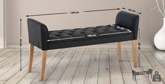 Chaiselongue Cleopatra, antik-hell - dunkelgrau