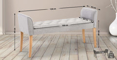 Chaiselongue Cleopatra, antik-hell - hellgrau