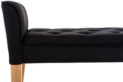 Chaiselongue Cleopatra, antik-hell - schwarz