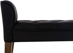Chaiselongue Cleopatra, antik-dunkel - schwarz