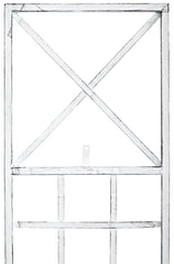 2er Set Rankgitter Trigo - antik wei� by Dropshipping-Europe – Rosenb�gen