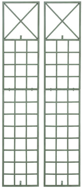 2er Set Rankgitter Trigo - antik-gr�n by Dropshipping-Europe – Rosenb�gen