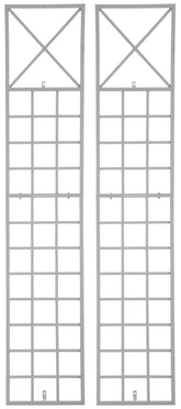 2er Set Rankgitter Trigo - wei� by Dropshipping-Europe – Rosenb�gen