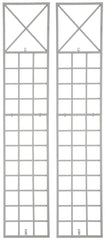 2er Set Rankgitter Trigo - wei� by Dropshipping-Europe – Rosenb�gen