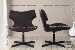 Lounger Welland Kunstleder - braun