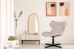 Lounger Welland Kunstleder - creme
