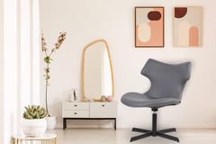 Lounger Welland Kunstleder - grau