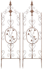 2er Set Rankgitter Burgus - antik braun