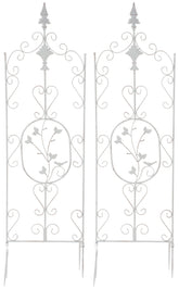 2er Set Rankgitter Burgus - antik wei�