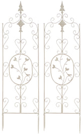 2er Set Rankgitter Burgus - antik-creme