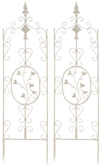2er Set Rankgitter Burgus - antik-creme