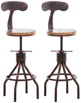 2er Set Barhocker Hanam - bronze