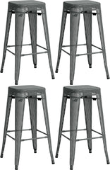 4er Set Barhocker Fletcher - grau