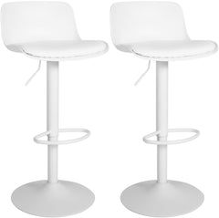 2er Set Barhocker Almada Kunstleder - wei�