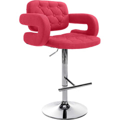 Barhocker Dublin STOFF C - rot - InfinityMarket