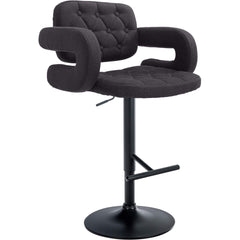 Barhocker Dublin STOFF schwarz - schwarz