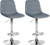 2er Set Barhocker Lex Kunstleder C - grau