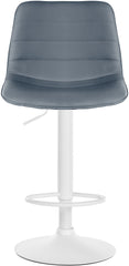 2er Set Barhocker Lex Kunstleder W - grau