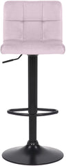 4er Set Barhocker Feni Samt - rosa