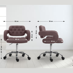 Arbeitshocker Dublin Stoff - braun