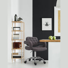 Arbeitshocker Dublin Stoff - dunkelgrau