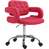 Arbeitshocker Dublin Stoff - rot