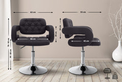 Lounger Dublin Stoff - schwarz