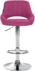 2er Set Barhocker Milet Stoff C - lila