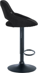 2er Set Barhocker Milet Stoff B - schwarz