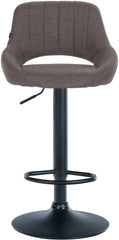2er Set Barhocker Milet Stoff B - dunkelgrau